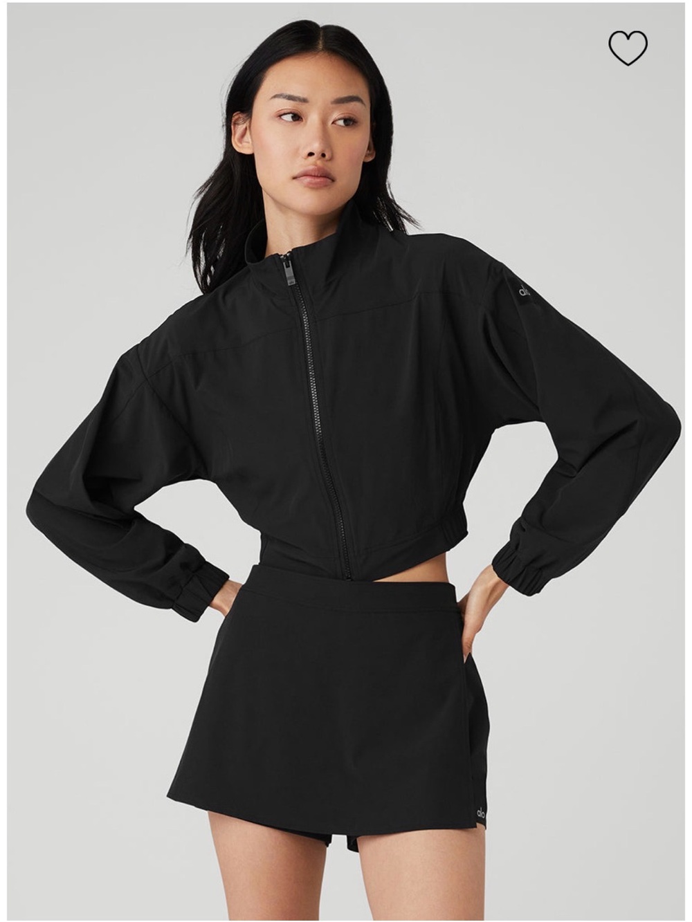 ALO Yoga Black Clubhouse Zip Jacket